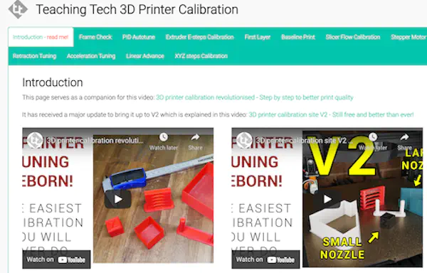 Teaching Tech 3D Printer Calibration